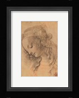 Testa di Donna di Profilo Fine Art Print