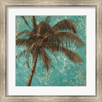 Palm on Turquoise I Fine Art Print