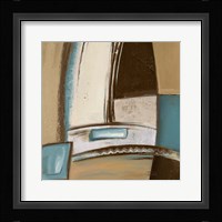 Time Flies on Blue I Framed Print