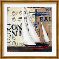 Blue Sailing Race II Fine Art Print
