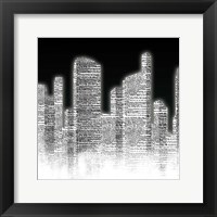 Black and White City II Framed Print