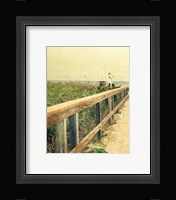 Beach Rails I Framed Print
