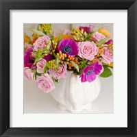 Radiant Bouquet Square Fine Art Print