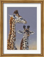 Two Young Giraffes Fine Art Print