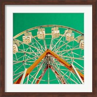 Green Ferris Wheel Fine Art Print
