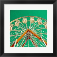 Green Ferris Wheel Fine Art Print