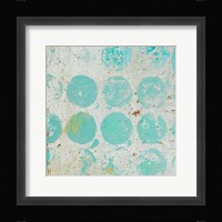 Aqua Circles I Framed Print