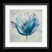 Flower in Blue I Framed Print