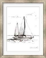 Coastal Boat Sketch II Fine Art Print