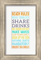 Beach Rules I Fine Art Print