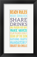 Beach Rules I Fine Art Print