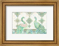 Emerald Peacock Rectangle Fine Art Print