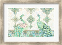 Emerald Peacock Rectangle Fine Art Print