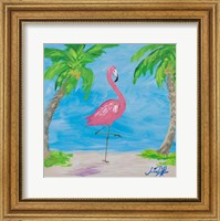 Fancy Flamingos I Fine Art Print