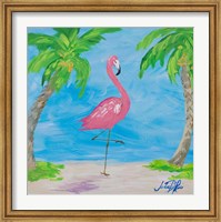 Fancy Flamingos I Fine Art Print