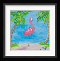 Fancy Flamingos I Fine Art Print
