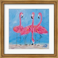 Fancy Flamingos II Fine Art Print