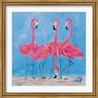 Fancy Flamingos II Fine Art Print