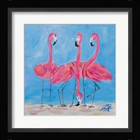 Fancy Flamingos II Fine Art Print