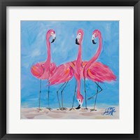 Fancy Flamingos II Fine Art Print