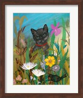 Cat in the Garden Fine Art Print