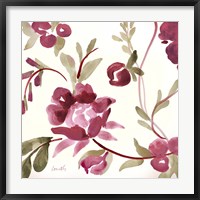 French Floral in Marsala Fine Art Print