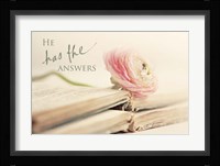 He has the Answers Fine Art Print