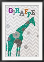 Emerald Giraffe Fine Art Print