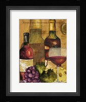 A Good Vintage on Gold I Framed Print