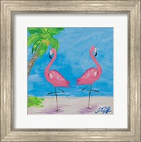 Fancy Flamingos IV Fine Art Print