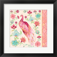 Pink Medallion Peacock II Fine Art Print
