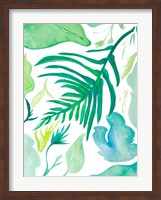 Green Water Leaves I Fine Art Print