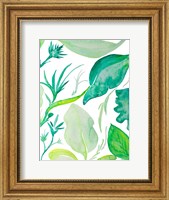 Green Water Leaves II Fine Art Print