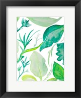Green Water Leaves II Fine Art Print