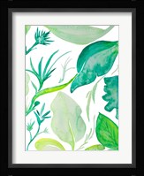Green Water Leaves II Fine Art Print