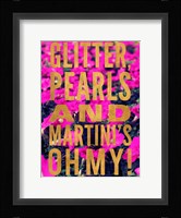 Glittery Flower III Framed Print