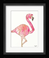 Origami Flamingo Fine Art Print