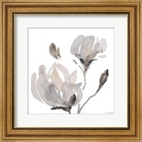 Gray Tonal Magnolias I Fine Art Print