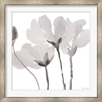 Gray Tonal Magnolias II Fine Art Print