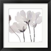 Gray Tonal Magnolias II Framed Print