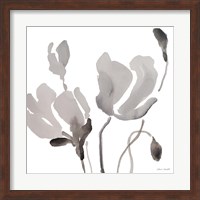 Gray Tonal Magnolias III Fine Art Print