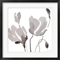 Gray Tonal Magnolias III Fine Art Print