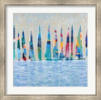 Dozen Colorful Boats Fine Art Print