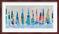 Dozen Colorful Boats Panel Fine Art Print