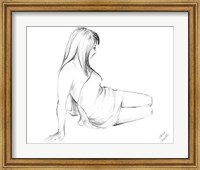 Waking Woman On White I Fine Art Print