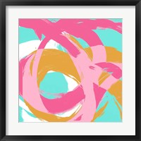 Pink Circular Strokes I Fine Art Print