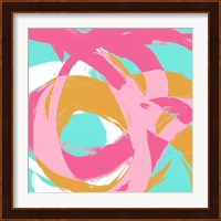 Pink Circular Strokes I Fine Art Print