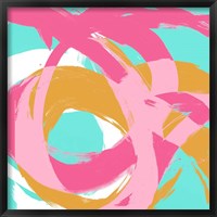 Pink Circular Strokes I Fine Art Print