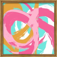 Pink Circular Strokes II Fine Art Print