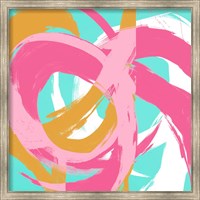 Pink Circular Strokes II Fine Art Print